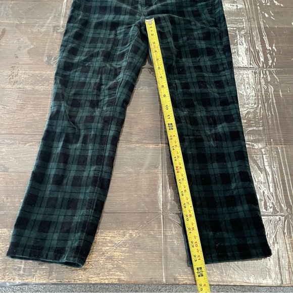 Velvet straight leg plaid pant - Picture 4 of 8